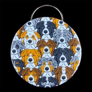 Australian Shepherd Dog Bottle Opener Key Ring Handmade Accessories